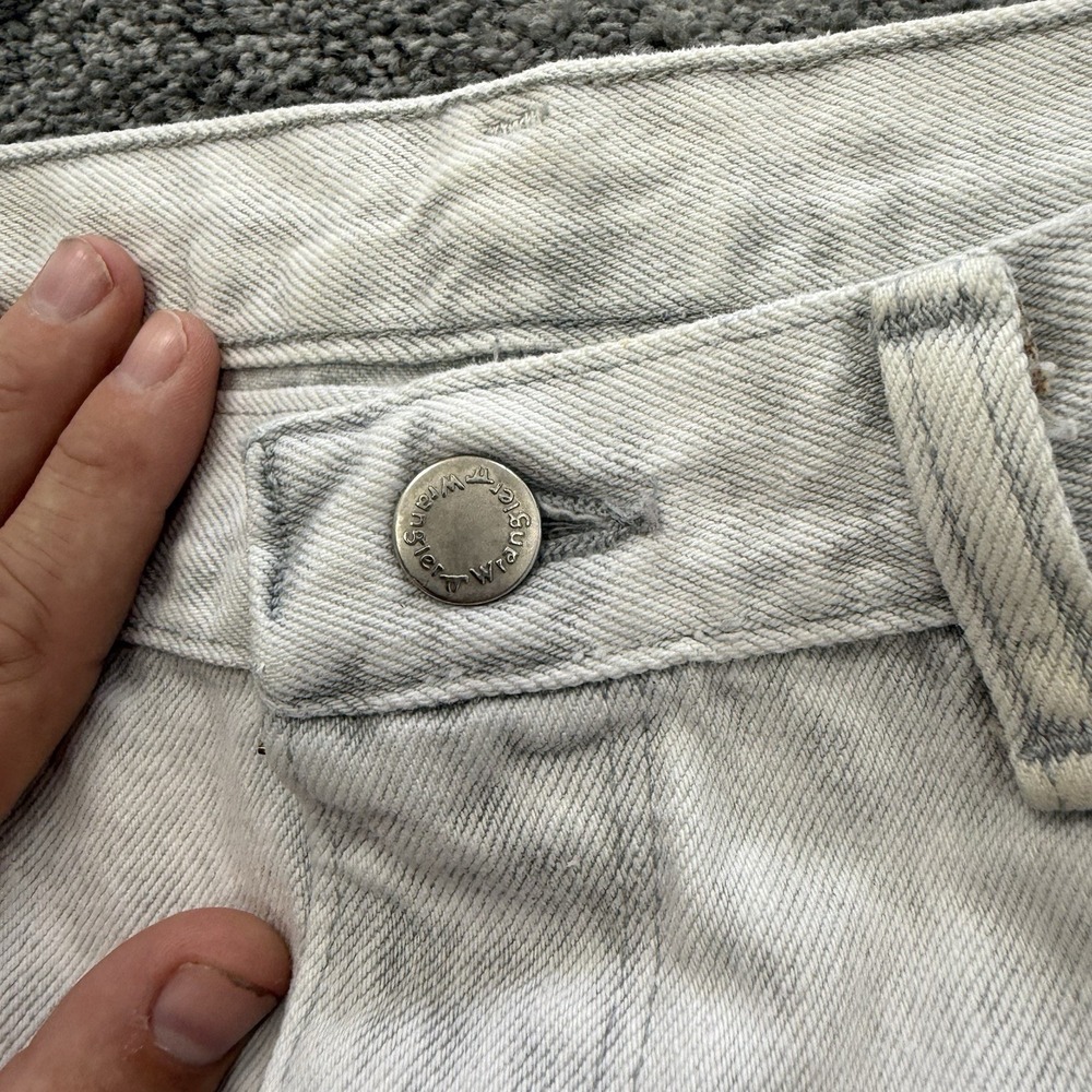VTG Wrangler Denim Jeans Made in USA 36 x 34 Light Wash Cowboy Western 96501GL - Picture 5 of 13